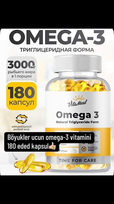 vitamin d iynesi: VitaMeal Omega-3 – təbii trigliserid forma - Tərkib: təbii balıq yağı — 1