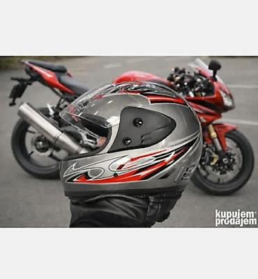 "prodajamotora.rs" motocikli: Kaciga za motor, sa zaštitnom folijom na viziru. Modernog sportskog — 4