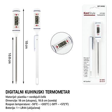 Thermometers, thermal imagers: KMT Kuhinjski elektronski termometar 5404826-A Opis: - Elektronski — 1