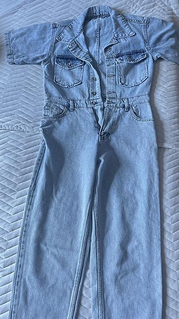 dsx çevik forma: MADE IN TÜRKİYƏ.Yenidir. Açıq mavi rəngdə denim kombinezon - — 1