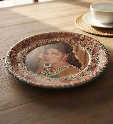 dekor soba: Dekorativ naxışlı divar boşqabı - Material: keramika - Formalı — 2