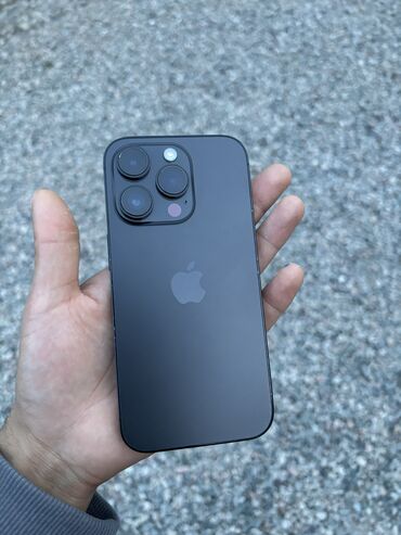 ноутбук диагональ 24 дюйма: IPhone 14 Pro, Б/у, 256 ГБ, Черный, Защитное стекло, Чехол, 86 %