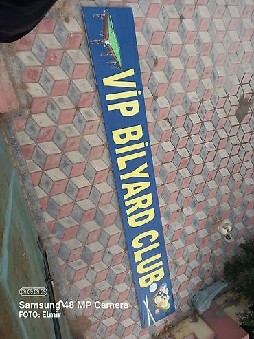 velosipet 29 luq: Bilyard abyetkt üstü plakat. uzunluqu 5m eni 80sm. az islenib — 2