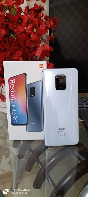 телефон fly selfie 1: Xiaomi Redmi Note 9S, 128 ГБ, цвет - Белый, 
 Две SIM карты