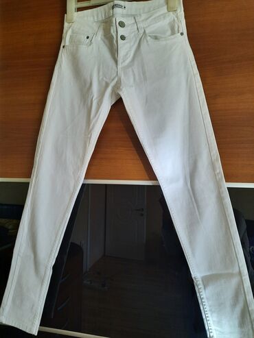Bele pantalone Terranova M Uske nogavice (kao farmerke) NOVO, i u