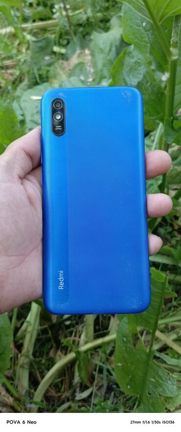 телефоны xiaomi: Redmi, Redmi 9A, Колдонулган, 32 ГБ, түсү - Көк, 2 SIM