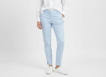 spodnie z niskim krokiem damskie h m: H&M, Material trousers for women, size S