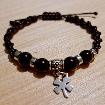 Narukvice: Podesiva narukvica, Handmade, Materijal: Kristal, Perlice — 25