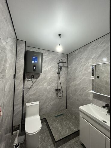 тумбы для ванной: Тумба для ванны, С раковиной, цвет - Серый