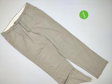 botki primark: Męskie spodnie Morgan – model EP 3539 - Kolor: beżowy, drobny prążek — 2