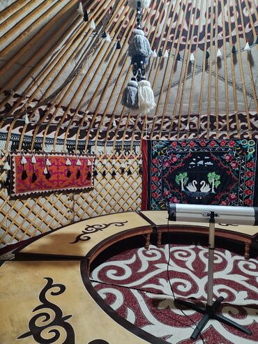 Аренда юрт: Аренда юрты, Каркас Деревянный, 85 баш, Стулья, Казан, С полом — 14