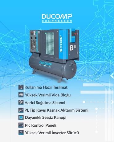 Kompressorlar: DUCOMP vidalı hava kompressorları – sənaye üçün etibarlı, yüksək — 9