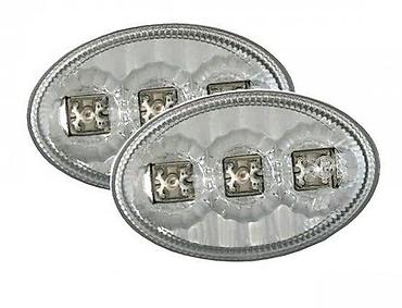 KRISTALNI BELI LED BOCNI MIGAVCI ASTRA F CORSA B C TIGRA | Kristalni