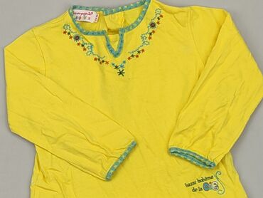 żółta bluzka z długim rękawem: Bluzka, 1.5-2 lat, 86-92 cm, stan - Bardzo dobry