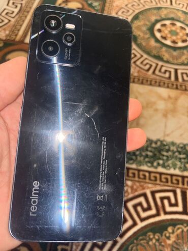 кир жууган машина бу: Realme C35, Колдонулган, 64 ГБ, түсү - Кара, 2 SIM