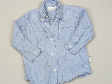 blekitna koszula: Bluzka, 12-18 m, stan - Dobry
