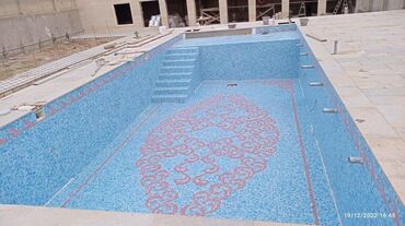 Hovuzlar: Hovuzun 0 dan tikintisi.Her nov mazaiklara movcuddur. Qiymet və rəng — 25