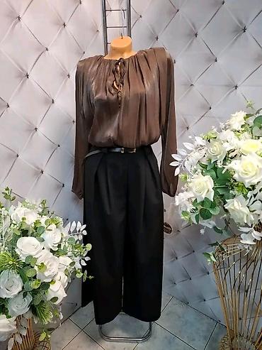 satenska majica: Ženska satenska bluza sa mašnom na dekolteu - Model: lepršava — 6