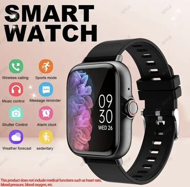ekran qoruyucusu: Yeni, Smart saat, Smart, Sensor ekran, rəng - Qara
