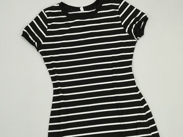 czarna sukienki z paskiem: Dress, S (EU 36), condition - Very good