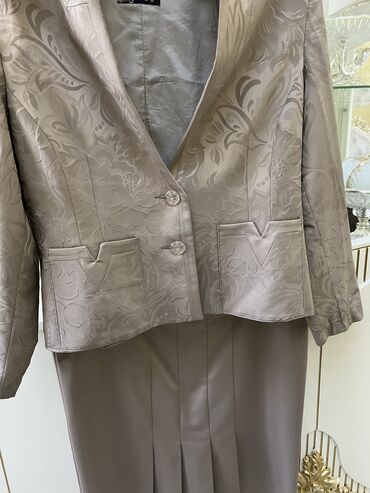 женский костюм кофт юбка: Костюм с юбкой, Пиджак, Турция, 5XL (EU 50)