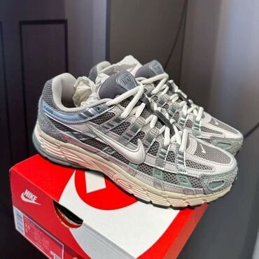 Кроссовки и спортивная обувь: Nike P-6000 - Модель: кроссовки Nike P-6000 - Цвет: серо-белая гамма