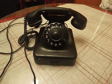Fiksni telefoni: Stari retro fiksni Simens bakelitni telefon vintageRadi. Malo se — 17