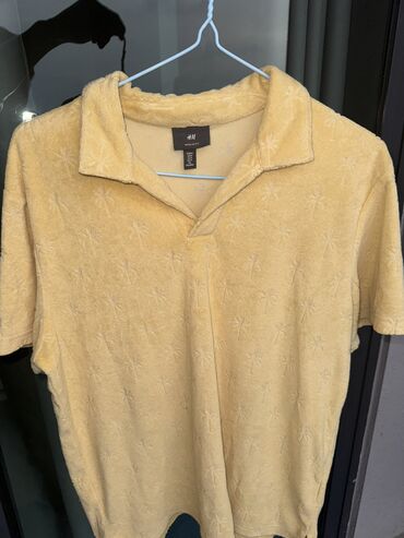 Футболки: Мужская футболка, M (EU 38), H&M, Б/у, цвет - Желтый, Самовывоз