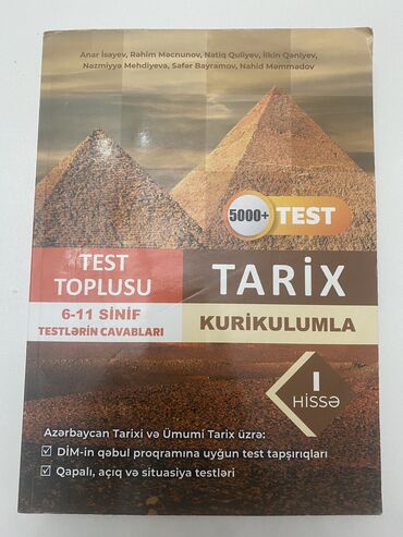 2023 azərbaycan dili test toplusu pdf: Anar İsayev Tarix test toplusu