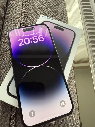 ayfon 14 pro qiymeti: IPhone 14 Pro, 256 GB, Deep Purple, Simsiz şarj, Face ID