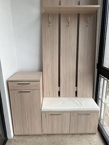Шикарная Прихожка с кожанной сидушкой. ТУРЦИЯ. ( почти новая). Высота