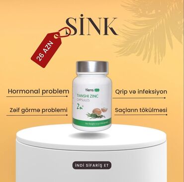 e vitamin kapsula qiymeti: ⚜️#TİANSHİ #ZİNC ⚜️ #Qrip və digər infeksion xəstəliklərin müəlicə və