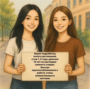 заказчик ищет швейный цех: Ищем подработку, оплата договорная, стаж 1, 5 года, девочки 14 лет но