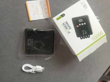 микрофон для записи: Power Bank Hoco BN16 10000 мА·ч с встроенными кабелями Идеален для