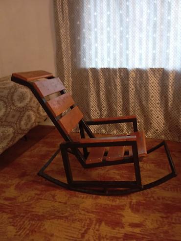 Кресла-качалки: Кресла-качалка, Б/у, Самовывоз, цвет - Коричневый — 6