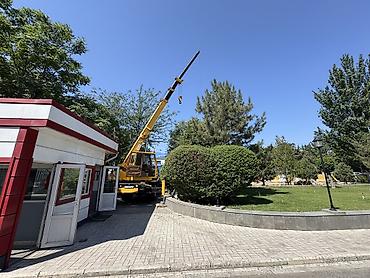 подемный кран: Стрела 21 м, 5000 т — 2