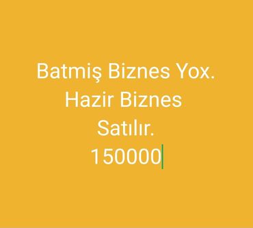 hazır biznes xırdalan: Biznes Nefçilərdə yerləşir. 3 dənə abyektdir. 3də işləkdir. 4 ildi