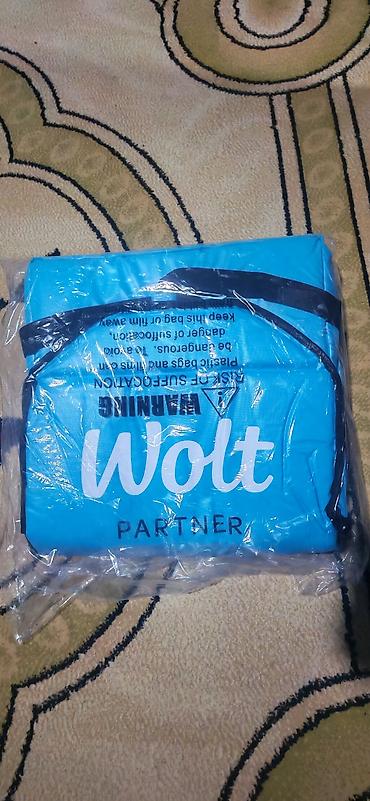 Wolt Partner termo çatdırılma çantası - Rəng: mavi (Wolt loqolu) -