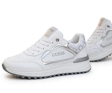 air max carbon: GUESS bele patike – ženski lifestyle model - Dizajn: niske patike u — 1