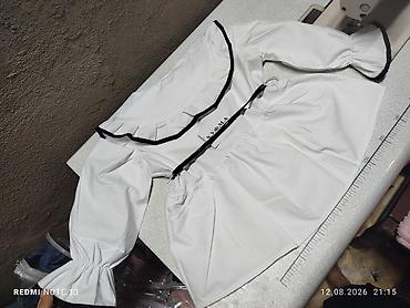 Детская одежда и обувь: Блузка для девочки с воланами - Цвет: белый с контрастной черной — 2