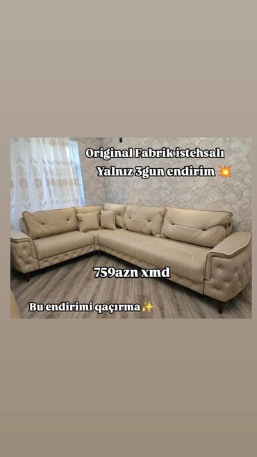 Masa və oturacaq dəstləri: Künc divan, Yeni