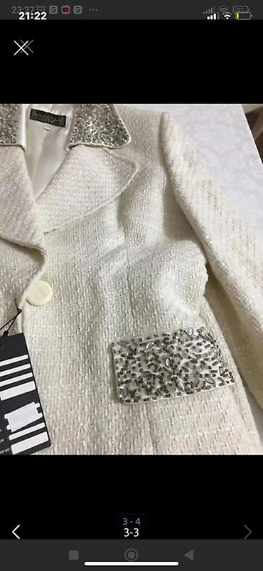 muncuq: Qadın üçün dəst – jaket və ətək - Rəng: krem/ivori tonları (jaket və — 2