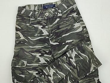 czarne cargo pull and bear: Męskie spodnie cargo Quatro – moro - Fason: cargo z wieloma — 1