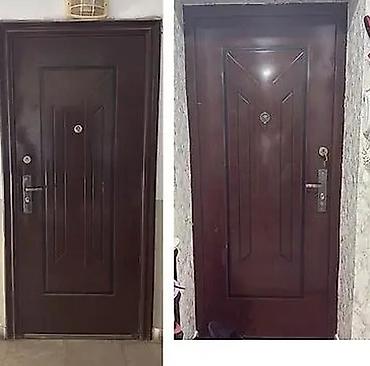 seyf qapi 2ci el: Mənzil üçün İşlənmiş Giriş qapısı 90x205 sm Glazok ilə, Ünvandan götürmə — 2