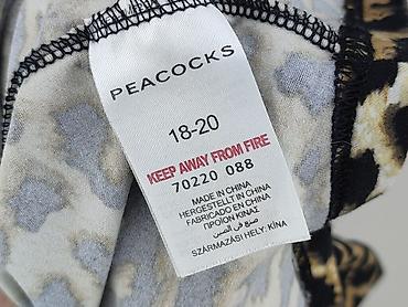 bluzki pepitka: Peacocks, Bluzka damska, rozmiar 4XL — 4