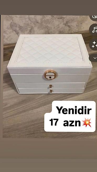 pul qab: Ağ rəngdə zərgərlik/qutu təşkilatçısı - Üst hissəsi quilted (romb — 1