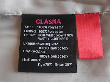 пуховики clasna: Пуховик, По колено, Китай, Стеганый, С поясом, С мехом, M — 8