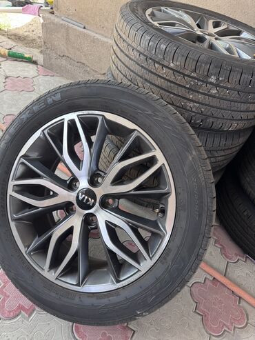 диск на мотоцикл: Дөңгөлөктөр монтажда 215 / 55 / R 17, All-season, Жаңы, Комплект, Жеңил унаалар, Куйма, тешиктери - 5