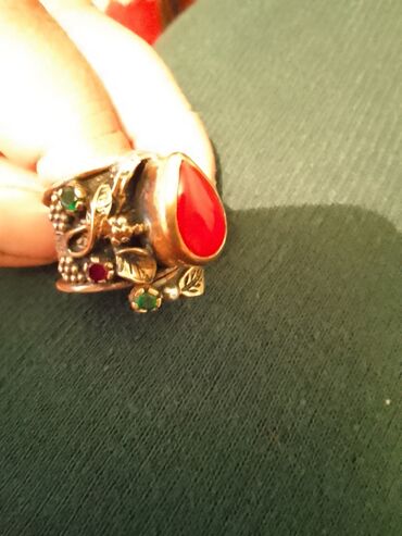 Серебряные кольца: 925 серебро с натуральными камнями, эксклюзив черные серьги топаз — 3