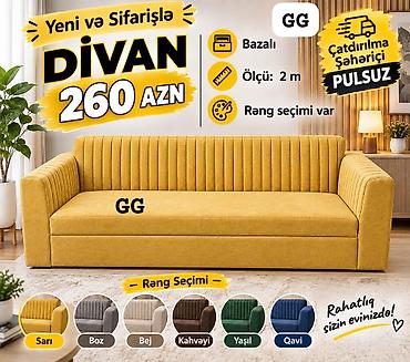 uşaq divan: Divan, Qonaq otağı üçün, Parça, Bazalı, Açılan — 1